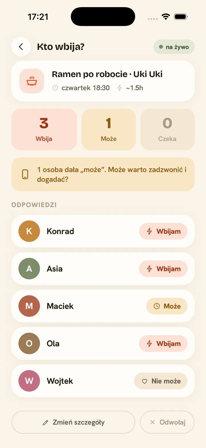Ekran „Kto wbija?